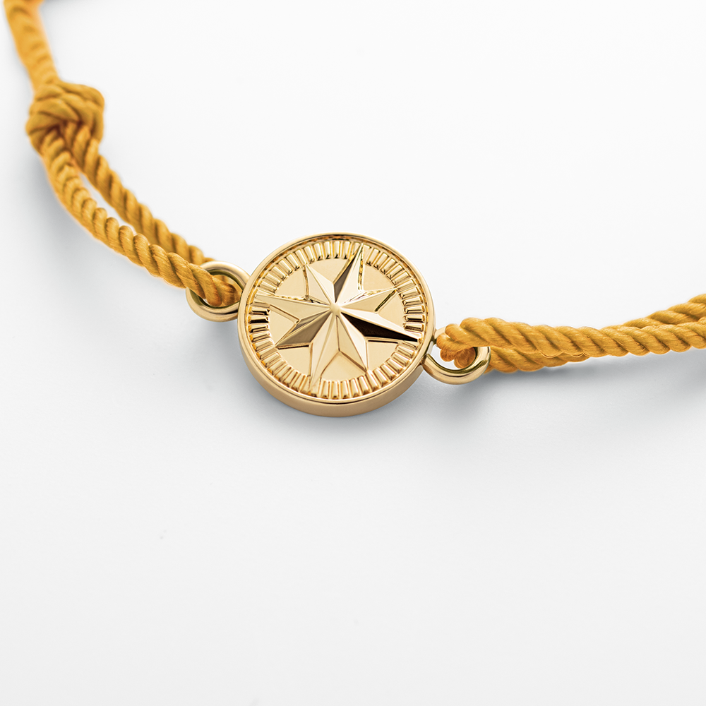 Bracelet Windrose Gold Sun Yellow