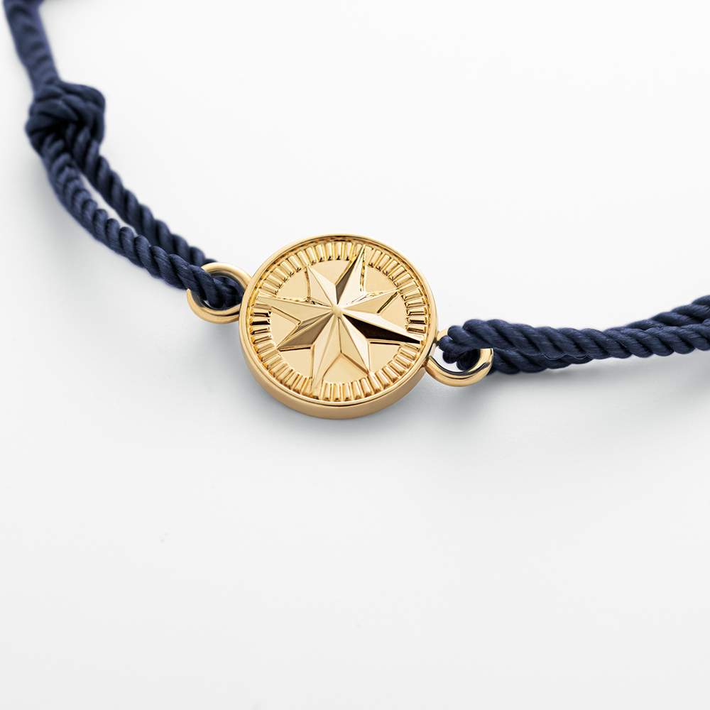 Bracelet Windrose Gold Navy
