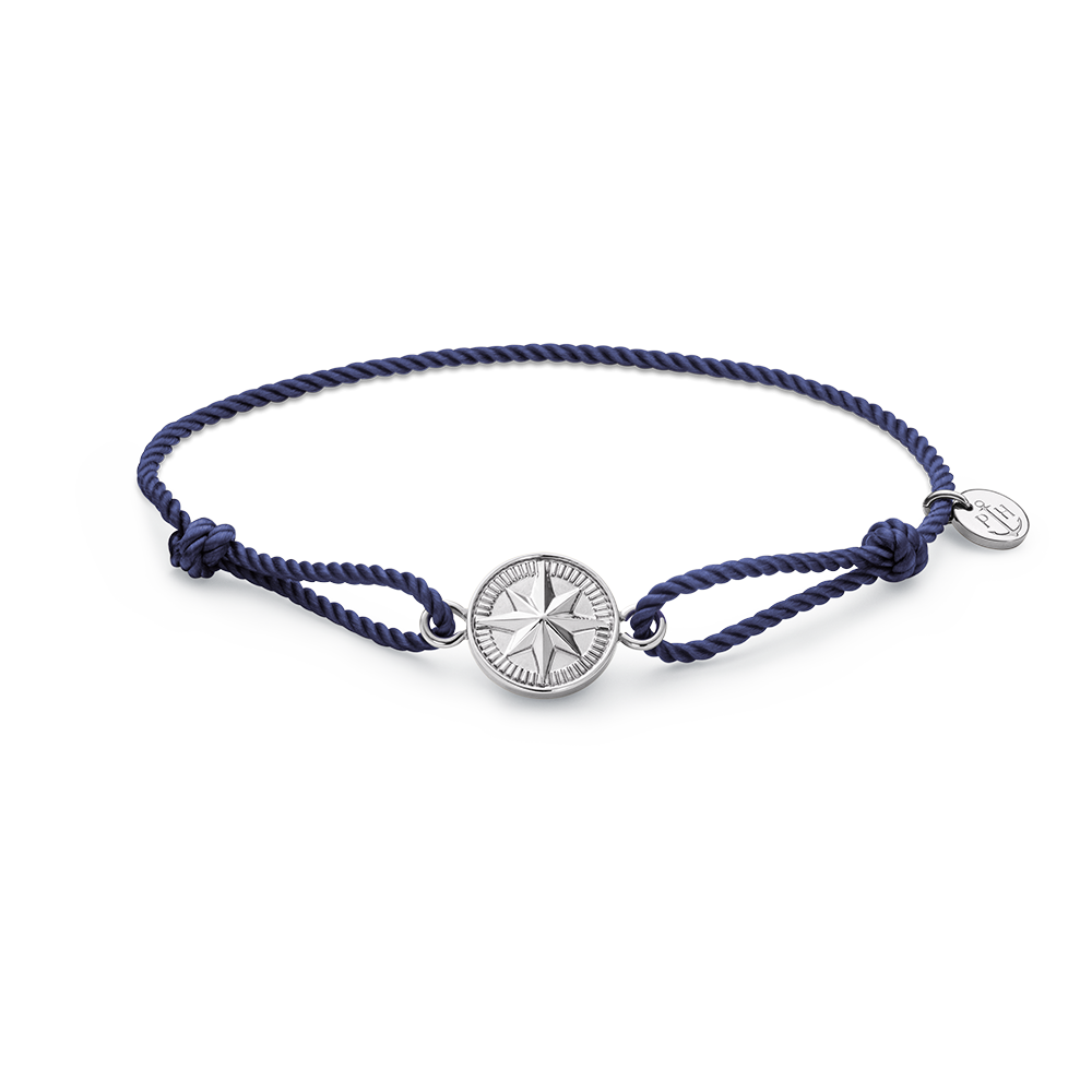 Bracelet Windrose Silver Navy