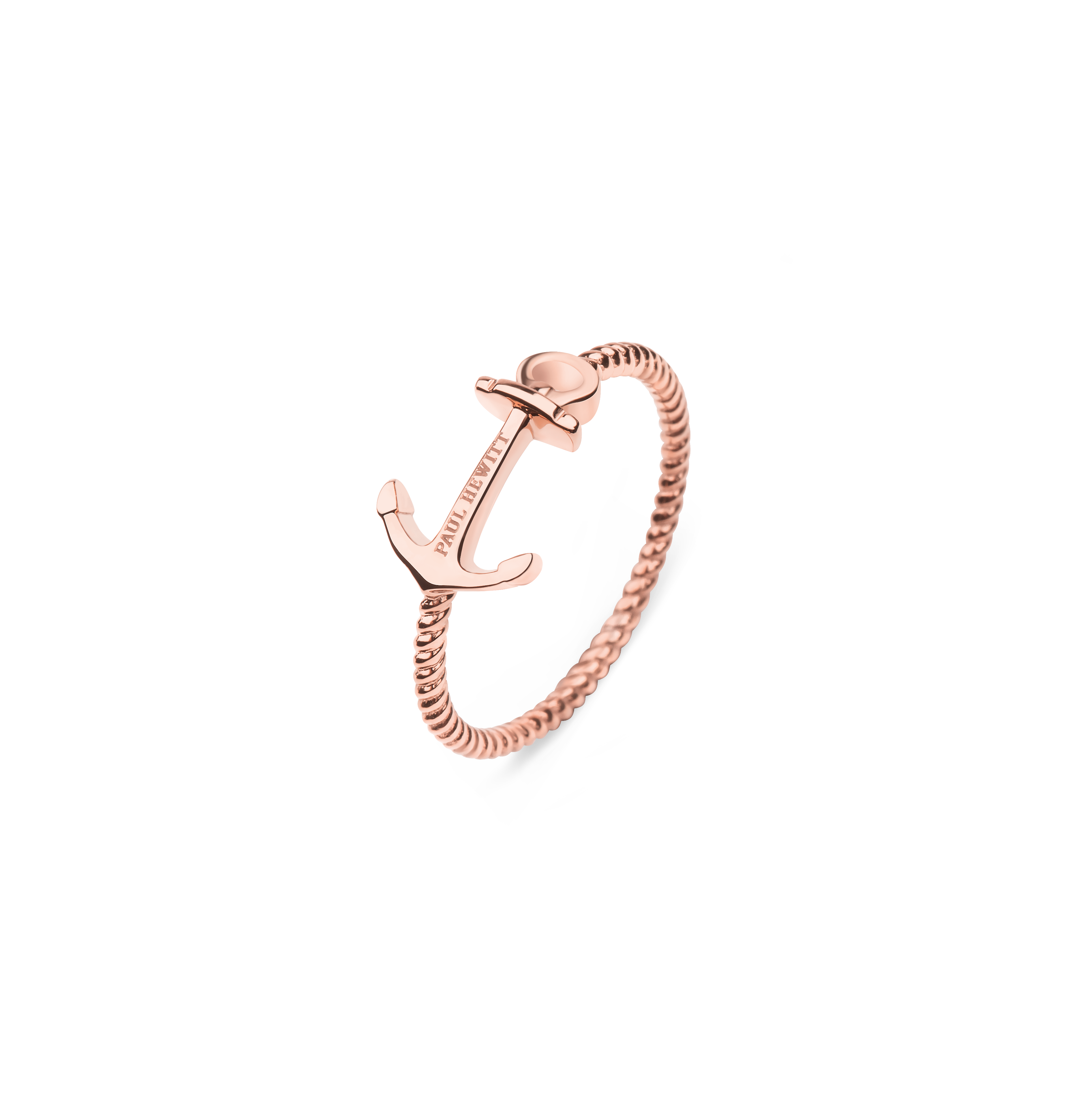 Anchor Rope Ring Rose Gold