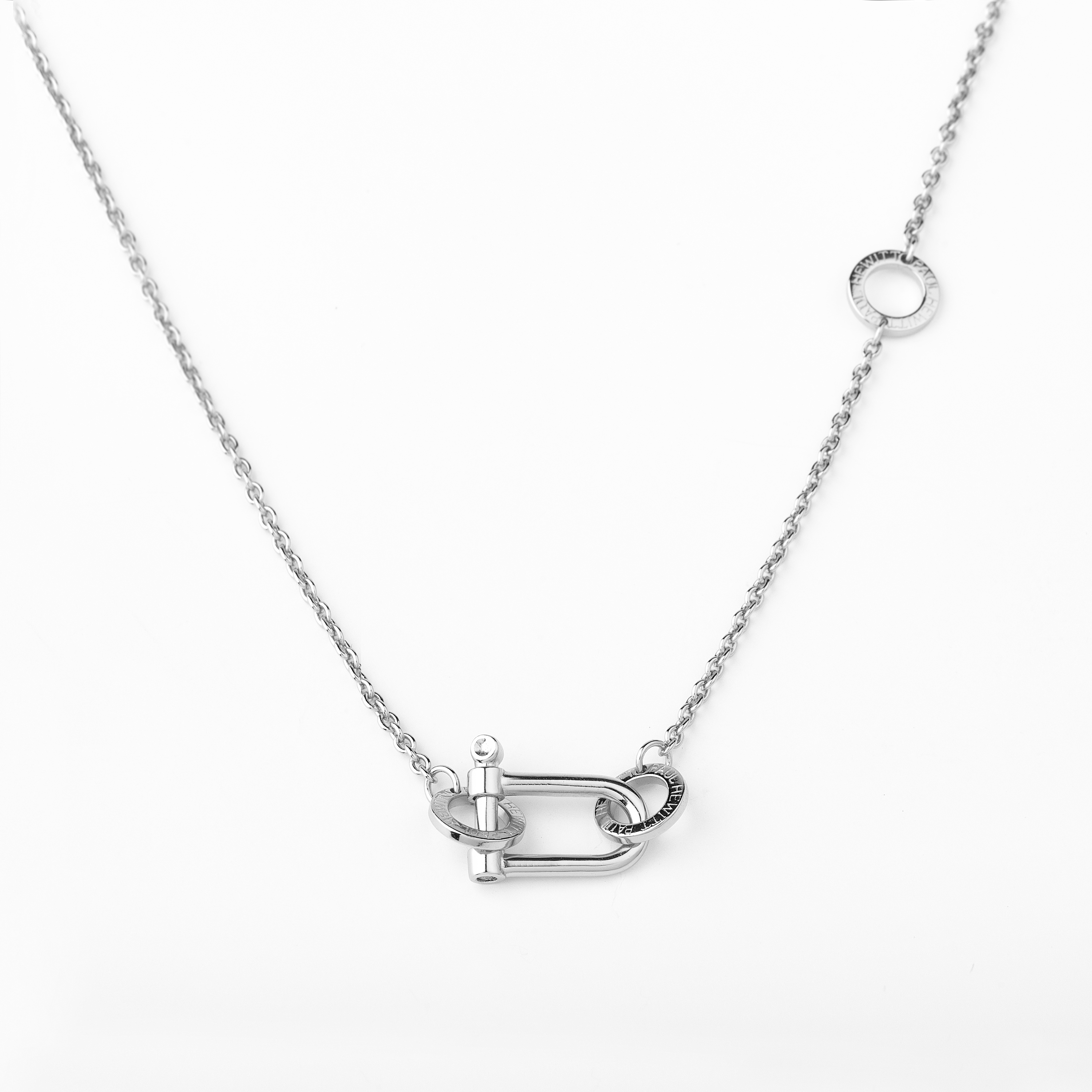 Necklace Shackle Heart of the Sea Sterling Silver Rhodium Plated
