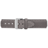 Watch Strap Leather Silver Grey 20 mm